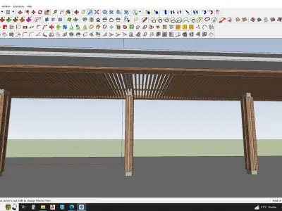 3d model of pergola 3D model