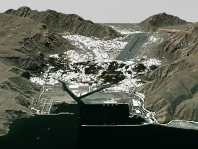 Cityscape Qadah  Musandam Oman 3D model