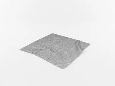 Carpet colorful geometric pattern 3D model