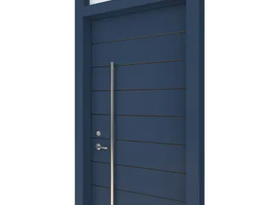 Door-103 modern front door in navy 3D model