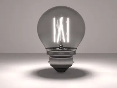 Light bulb - LED Filament 3D model
