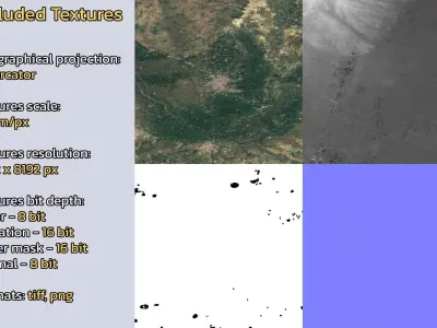 Baicheng China City Landscape 3D Model 3D model