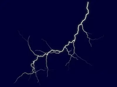 Realistic 3D Lightning CA-08 Low-poly 3D model