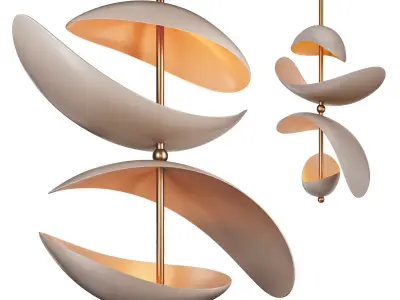 Selene Pendant Lamp 01 3D model