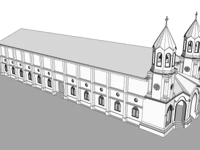 Architecture-Religion-God-Culture-Temple-0142 church 3D model