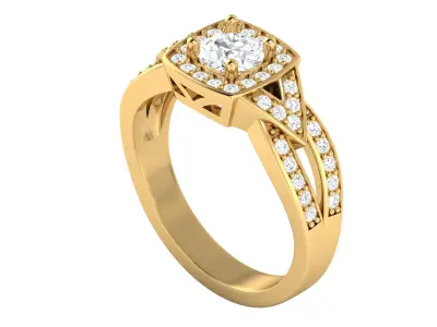  Women Ring 3dm STL OBJ FBX Details 3D print model