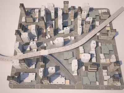 City District 02 3D model