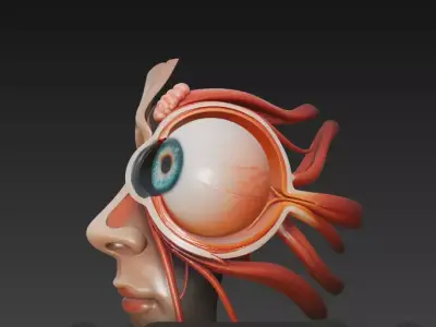 Anatomically Accurate Human Eye 3D Mode 3D model