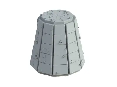 Sci Fi Object No 2897 Low Poly Low-poly 3D model