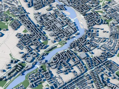 Eskilstuna City Sweden 3D model