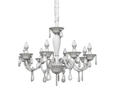 Ideal Lux TIEPOLO 8-Flg Barock Kristall  034720 3D model