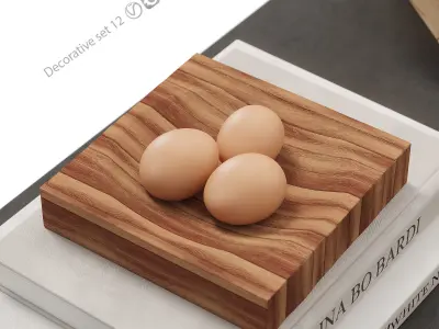 Decorative set 012 3D model buy