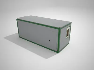 Modular sanitary module 15m2 3D model