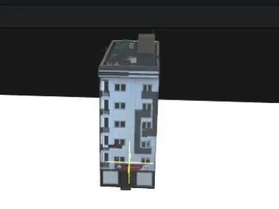 Modern White  flat  apartment  Free 3D model