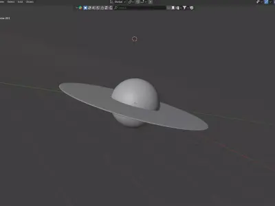 Realistic Black Hole with Accretion Disk Low-poly 3D model