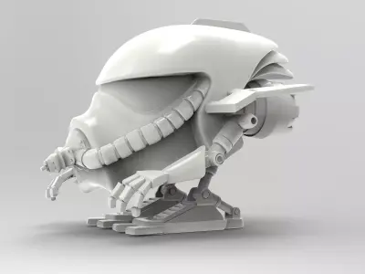 Jetroid Robothelmets Series Sci Fi 3D print model