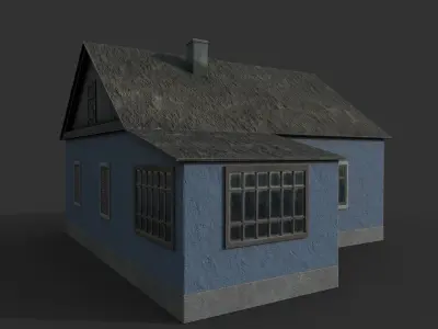 Village building II 3D model