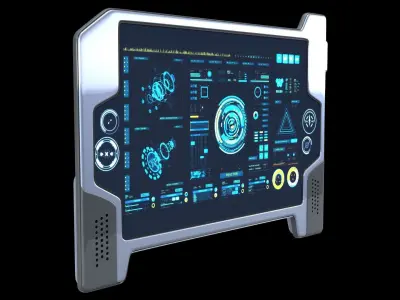Sci-fi Touch Pad 3 3D model