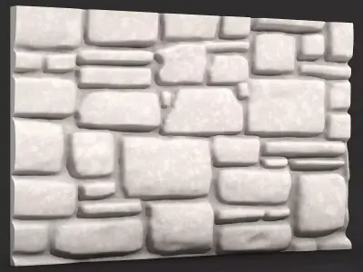 Handcrafted Stone Walls Vol 1 Stylized 3D Pack