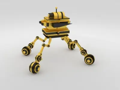 Scifi Robot GR00 3D Model Low-poly 3D model
