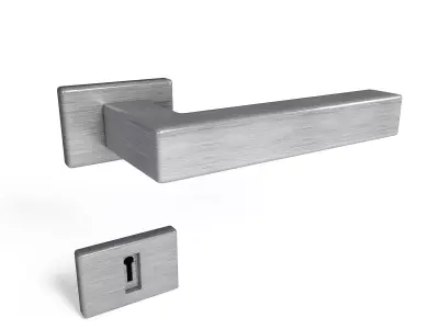 Modern Metal Door Handle 3D model