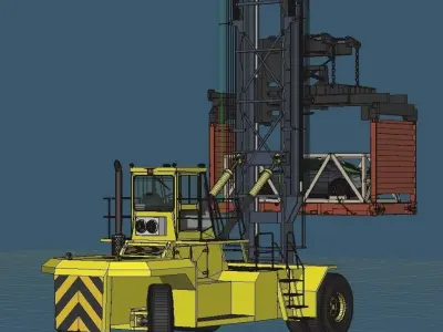 ForkLift Type General purpose Container Handler 3D model
