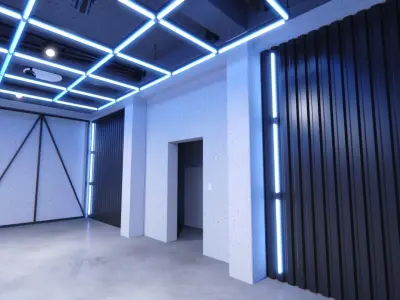 Neon Urban Room 1 3D model