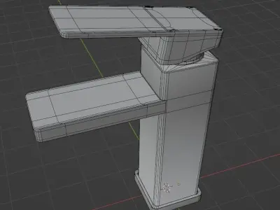 Sink Tap Low-poly 3D model
