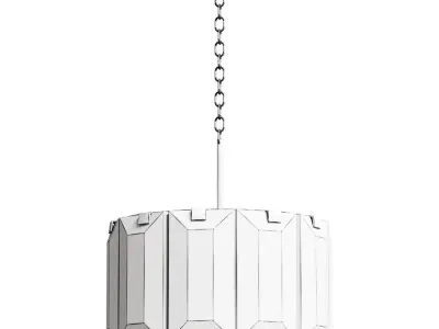 Rizar pendant chandelier with glass ceiling 3D model