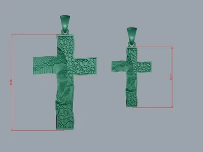 JESUS PENDANT 3D print model