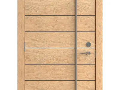 Door Collection-003 Light Wood 3D model