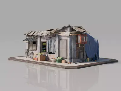 Neighborhood House Building 11 3D model