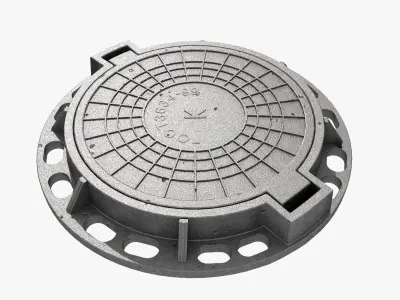 cast iron hatch 3D model