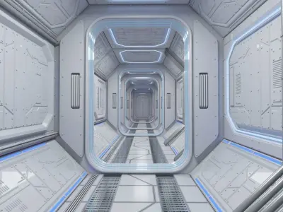 Sci Fi Interior 1 3D model