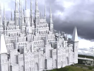 High Elf Cathedral City 3D model