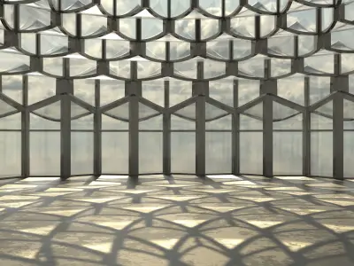 Flower Glass Dome 3D model