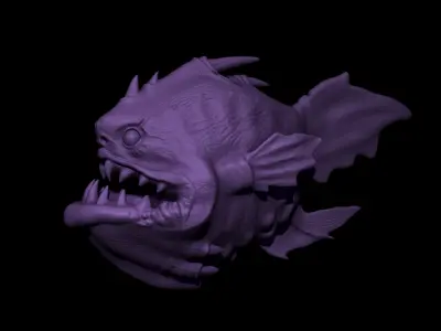 Angler Fish 3D print model