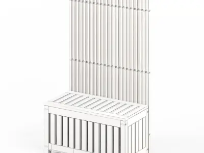 NAMMARO Storage box and privacy screen IKEA 3D model