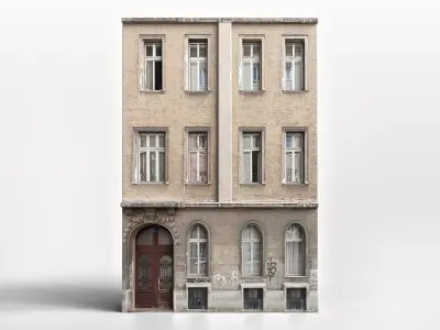 Old Building Realistic City Asset Low-poly 3D model