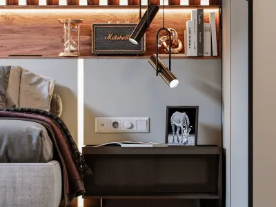 Bedroom Interior Scene 01 3D model