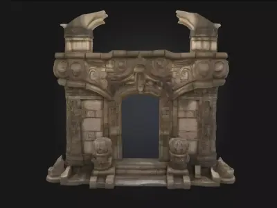 Ancient Gate of Mysteries  Portal to the Forgotten Realms 3D model