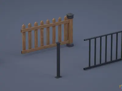Stylized Patio Pack 3D model