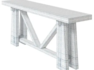 BR Home Console Ashland 3D model