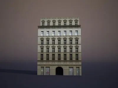 Apartment House 37 Low-poly 3D model