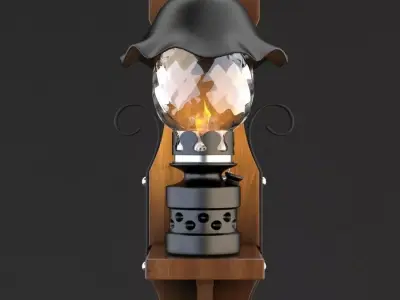Kerosene Lamp 3D model
