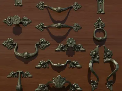 Handles Vol 06 3D model purchase