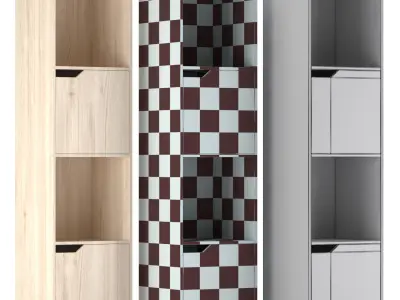 Cube Cupboard  Low-poly 3D model