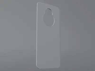 Hotel Room Door Handle Latch Sign Low-poly 3D model