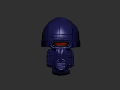 helmet high poly sculpt 3d printable  3D model 150