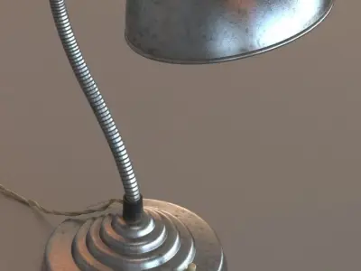 Vintage gooseneck lamp 3D model